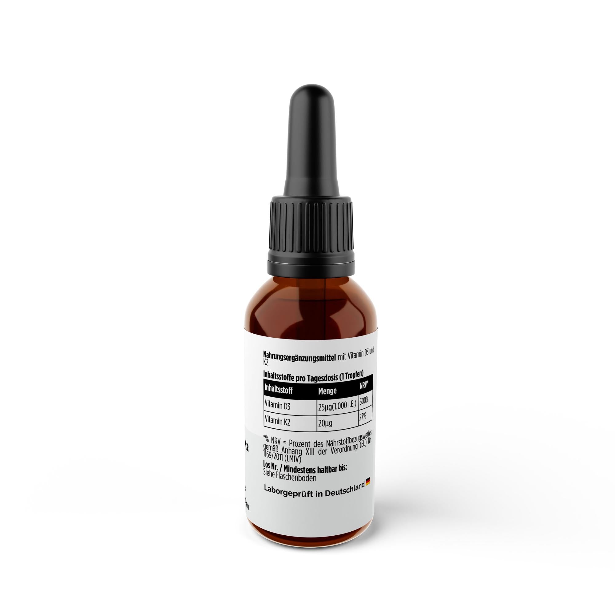 Vitamin D3 + K2 - 1,700 Drops (1,000 I.U.) - 50ml